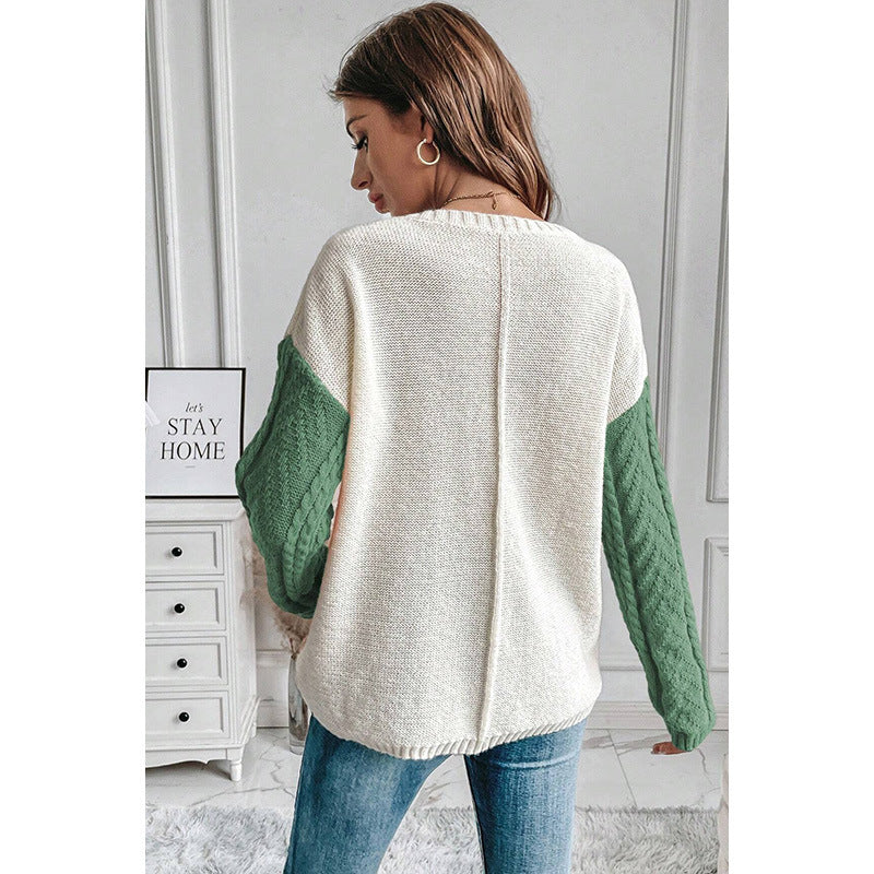 Pull Laine Col Rond Manches Longues