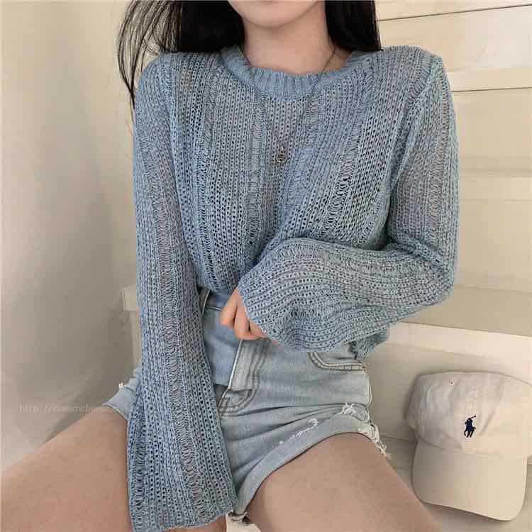 Pull Soie Glacée Élégant et Confortable