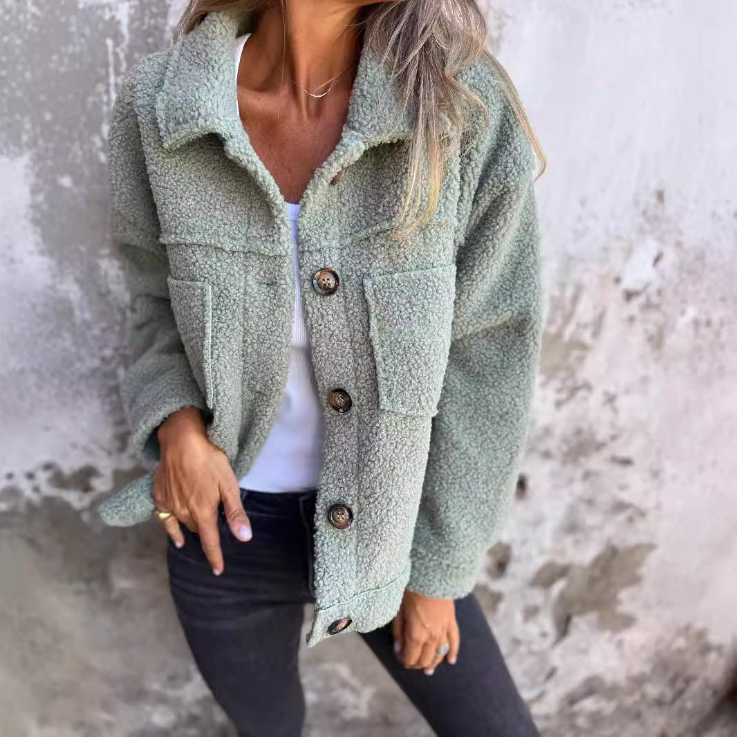 Manteau Femme Hiver en Laine d’Agneau – Élégance et Chaleur Chic