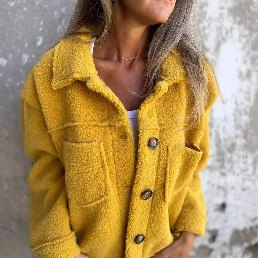 Manteau Femme Hiver en Laine d’Agneau – Élégance et Chaleur Chic